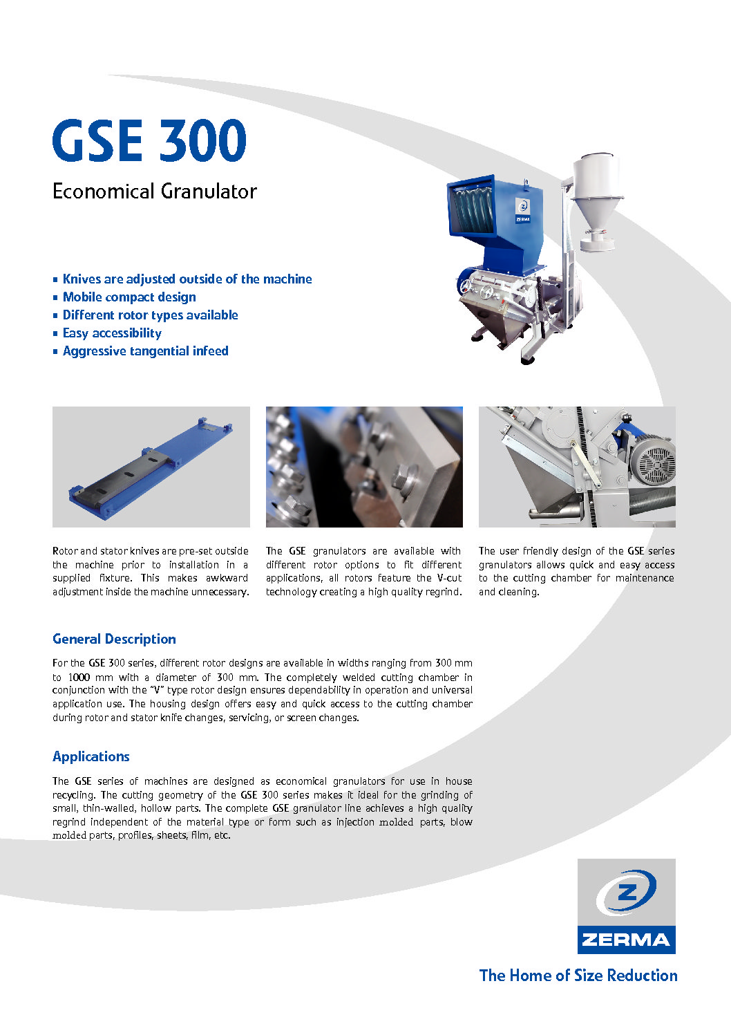 ZERMA GSE 300 Series Granulator