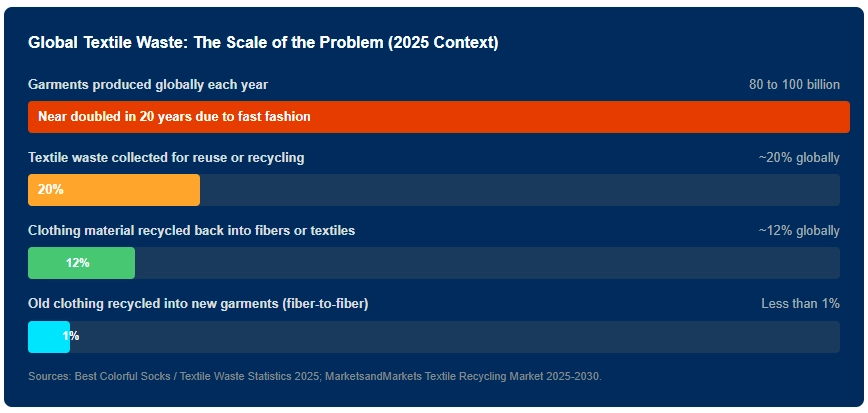 Global Textile Waste The Scale of the Problem